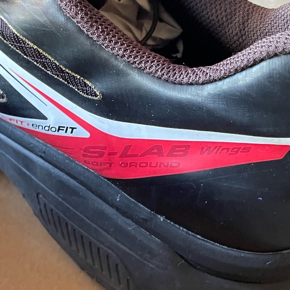 Salomon S-LAB Wings SG Black/Red Trail/Hiking Running Sneakers/Shoes 11.5 Mens - Picture 4 of 10